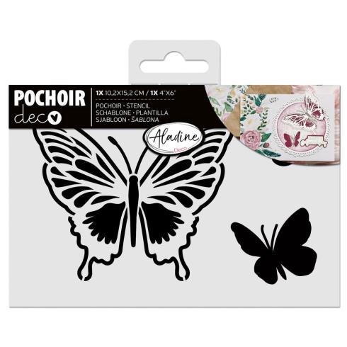 Aladine - Schablone 10x15cm "Butterfly" Stencil