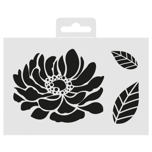 Aladine - Schablone 10x15cm "Peony" Stencil