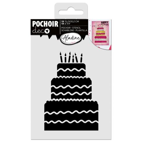 Aladine - Schablone 15x10cm "Cake" Stencil