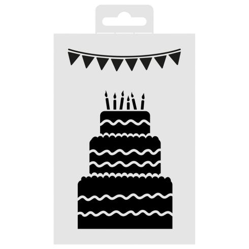 Aladine - Schablone 15x10cm "Cake" Stencil