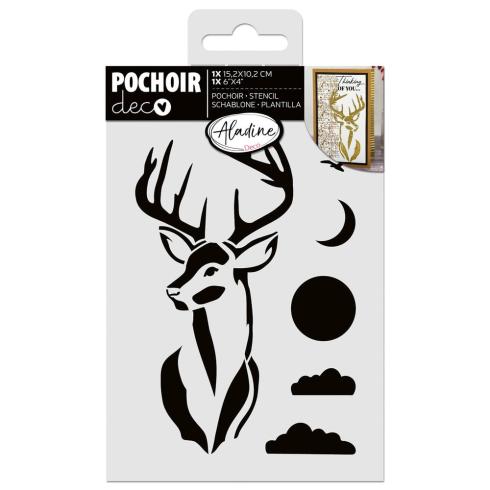 Aladine - Schablone 15x10cm "Deer" Stencil