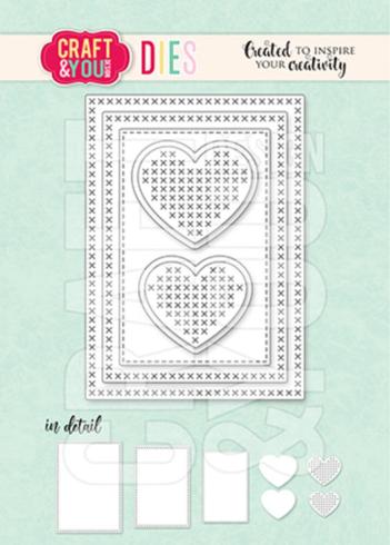 Craft & You Design - Stanzschablone "ATC Cross Stiches" Dies