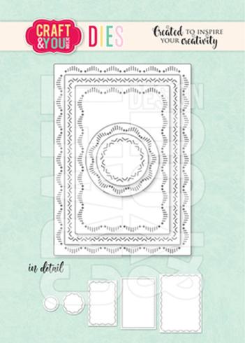 Craft & You Design - Stanzschablone "ATC Decorative Stiches" Dies