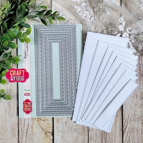 Craft & You Design - Stanzschablone "DL Base Decorative Stiches" Dies