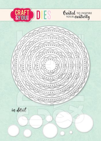 Craft & You Design - Stanzschablone "Circles Base Decorative Stiches" Dies