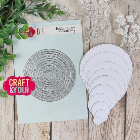 Craft & You Design - Stanzschablone "Circles Base Decorative Stiches" Dies