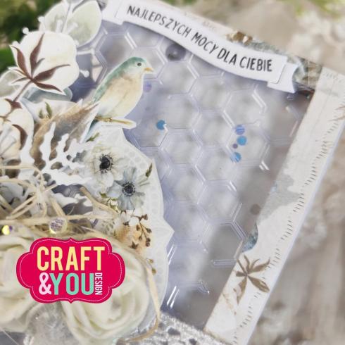 Craft & You Design - Prägefolder "Honeycomb Background" Embossingfolder