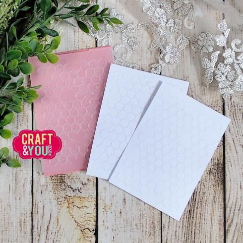 Craft & You Design - Prägefolder "Honeycomb Background" Embossingfolder