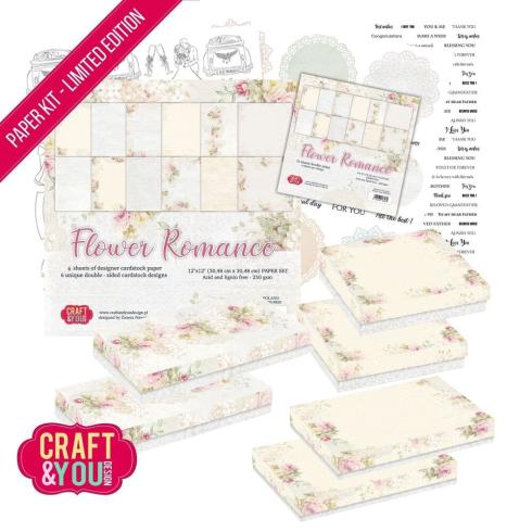 Craft & You Design - Paper Kit Limited Edition "Flower Romance"