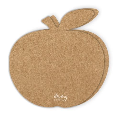 Mintay Papers - Kartenbasis "Apple" Card Base Kraft 14,5x15cm - 5 Stück