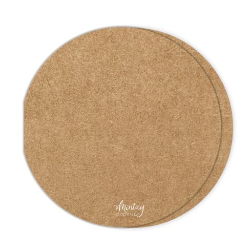 Mintay Papers - Kartenbasis "Cirlcle" Card Base Kraft 15x15cm - 5 Stück