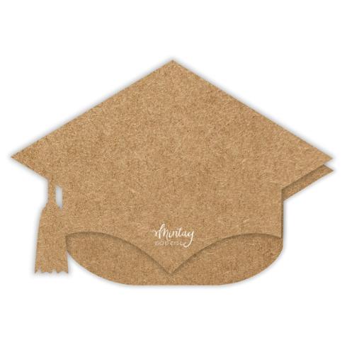 Mintay Papers - Kartenbasis "Mortarboard" Card Base Kraft 14,5x22cm - 5 Stück