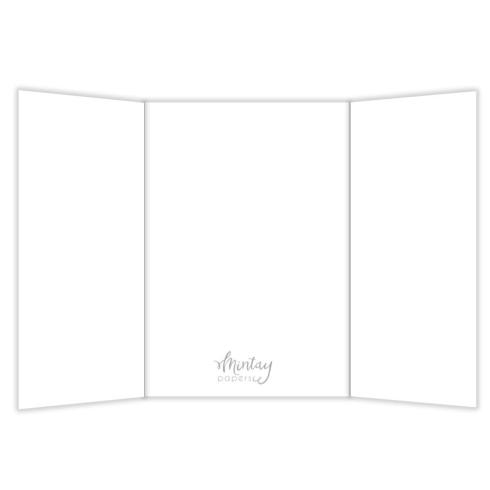 Mintay Papers - Kartenbasis "Trifold" Card Base White 10,5x15,5cm - 5 Stück