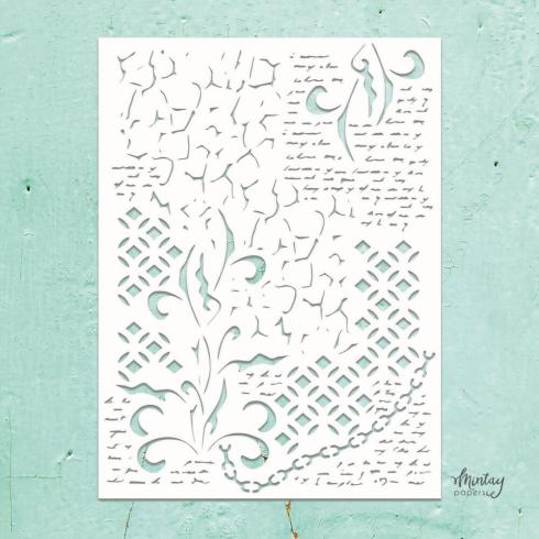 Mintay Papers - Kreativa Collection - Schablone 6x8 Inch "Mixed 5" Stencil