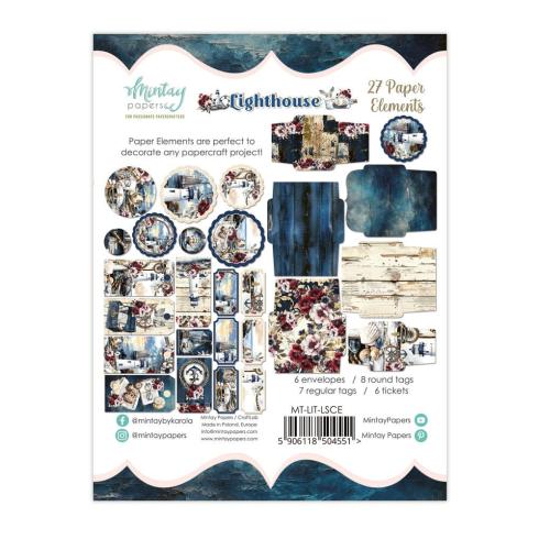 Mintay Papers - Papier Elemente - Stanzteile "Lighthouse" Paper Elements 6x8 Inch