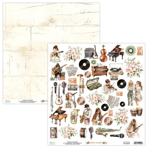 Mintay Papers - Papier Elemente "Music Garden" Paper Elements 12x12 Inch