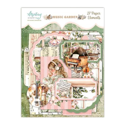 Mintay Papers - Papier Elemente - Stanzteile "Music Garden" Paper Elements 6x8 Inch