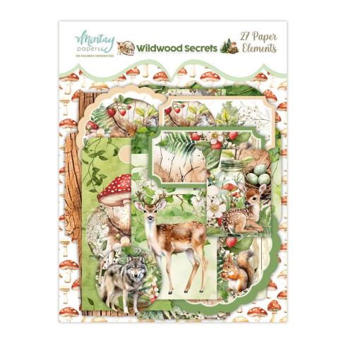 Mintay Papers - Papier Elemente - Stanzteile "Wildwood Secrets" Paper Elements 6x8 Inch