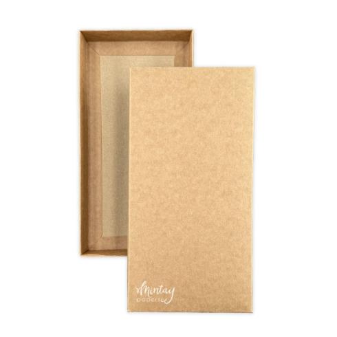 Mintay Papers - Schachtel - Box "Rectangle 1" Card Box Base Kraft 11x22,5cm - 3 Stück