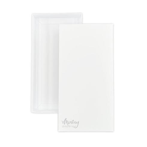 Mintay Papers - Schachtel - Box "Rectangle 1" Card Box Base White 11x22,5cm - 3 Stück