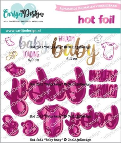 Carlijn Design "Baby Baby" Hot Foil  