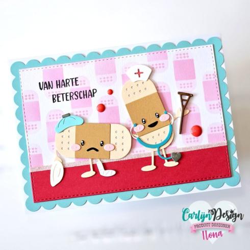 Carlijn Design - Stanzschablone "Feel Better Friends" Dies 