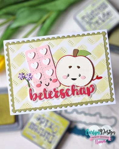 Carlijn Design - Schablone 13,8x14,2cm "Feel Better" Stencil