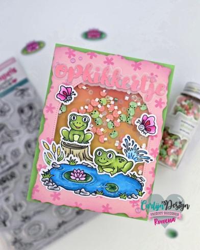 Carlijn Design - Stempelset "Kikker Vriendjes" Clear Stamp 