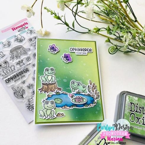 Carlijn Design - Stempelset "Kikker Vriendjes" Clear Stamp 