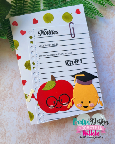 Carlijn Design - Stempelset "Notitieblok " Clear Stamp 