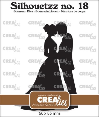 Crealies - Stanzschablone "No.18 Wedding Couple" Silhouetzz Dies