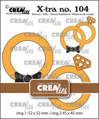 Crealies - Stanzschablone "No.104 Rings" X-tra Dies