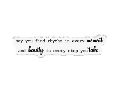 Crafters Companion - Stempelset, Stanzschablone & Schablone "Beauty in Every Step" Stamp, Dies & Stencil