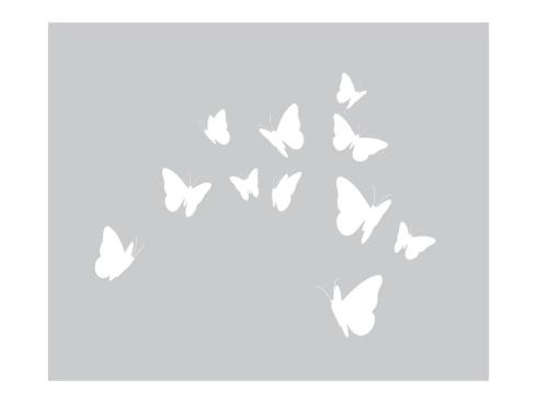 Crafters Companion - Stempelset, Stanzschablone & Schablone "Butterfly Kisses" Stamp, Dies & Stencil