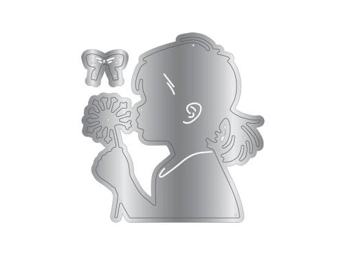 Crafters Companion - Stempelset, Stanzschablone & Schablone "Make a Wish" Stamp, Dies & Stencil