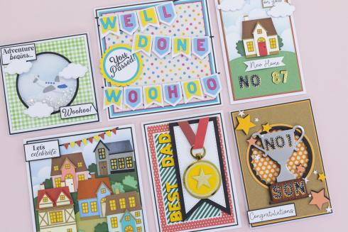 Crafters Companion - Designpapier "Celebrate Good Times" Paper Pack 6x6 Inch - 36 Bogen