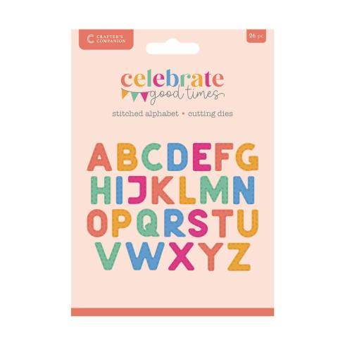 Crafters Companion - Stanzschablone "Stitched Alphabet" Dies