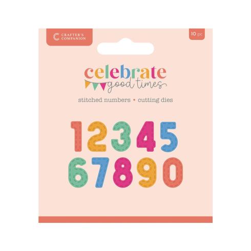 Crafters Companion - Stanzschablone "Stitched Numbers" Dies