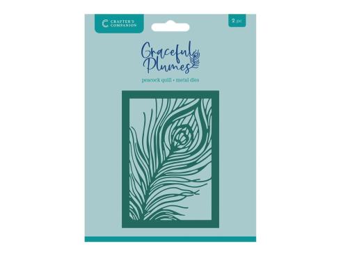 Crafters Companion - Stanzschablone "Peacock Quill" Dies