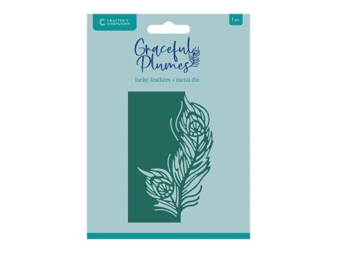 Crafters Companion - Stanzschablone "Lucky Feathers" Dies