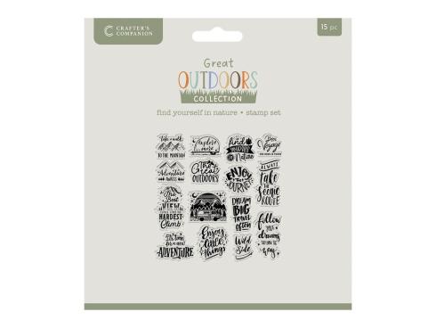 Crafters Companion - Stempelset "Find Yourself in Nature" Clear Stamps