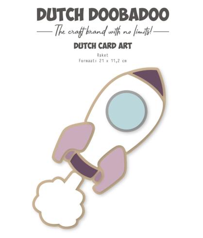 Dutch Doobadoo - Schablone A5 "Raket" Stencil - Dutch Card Art