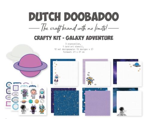 Dutch Doobadoo - Papier Kit "Galaxy Adventure" Crafty Kit - 12 Bogen