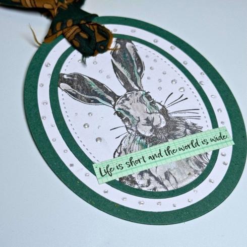 IndigoBlu - Gummistempel Set "Winter Hare" A6 Rubber Stamp