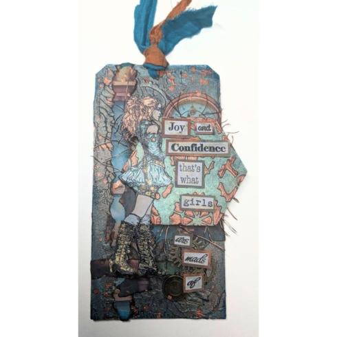 IndigoBlu - Gummistempel Set "Clockwork Belle" A6 Rubber Stamp