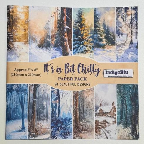 IndigoBlu - Designpapier "It's a Bit Chilly" Paper Pack 8x8 Inch - 24 Bogen
