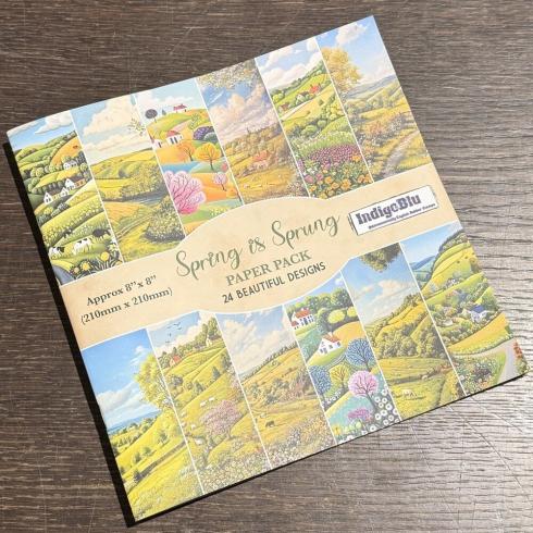 IndigoBlu - Designpapier "Spring is Sprung" Paper Pack 8x8 Inch - 24 Bogen