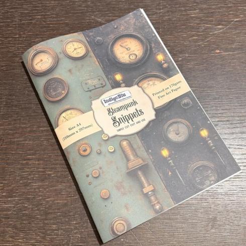 IndigoBlu - Designpapier "Steampunk Snippets" Paper Pack A4 - 22 Bogen