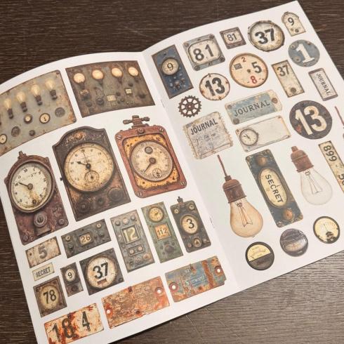 IndigoBlu - Designpapier "Steampunk Snippets" Paper Pack A4 - 22 Bogen