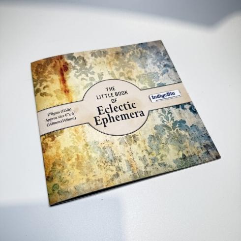 IndigoBlu - Designpapier "The Little Book of Eclectic" Ephemera Paper Book 6x6 Inch - 24 Bogen